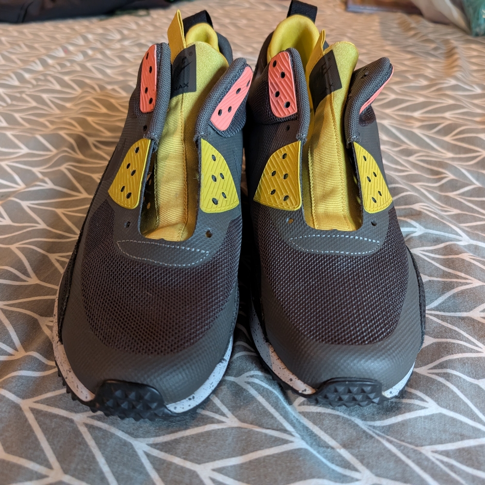 Nike Air Max 90 Sneakerboot Size 10.5 Mens Grey Yellow Blue 616314-001 - Picture 5 of 9